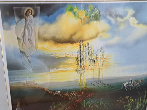 Lithograph Salvador Dali (1904-1989) - Mystical Vision "exp 115/295."