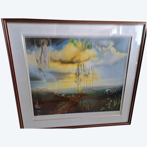 Lithograph Salvador Dali (1904-1989) - Mystical Vision "exp 115/295."