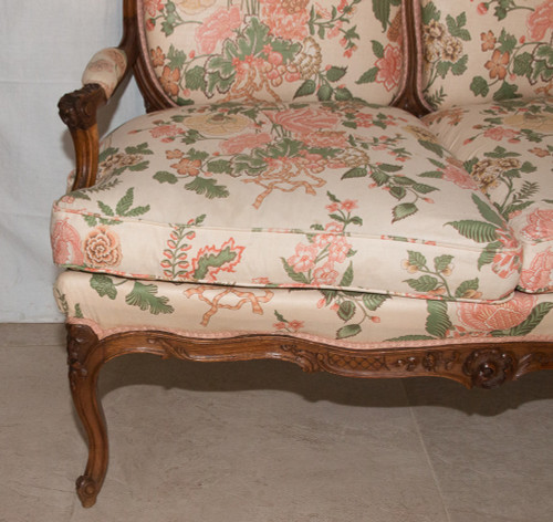 Bench seat Louis XV style Late 19th century