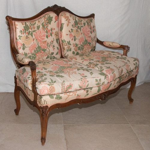 Bench seat Louis XV style Late 19th century