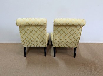 Pair of small Napoleon III fireside chairs - Mid 19th century