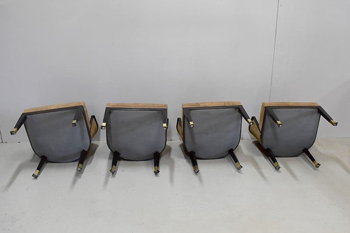 Suite of 4 Art Deco armchairs - 20th century