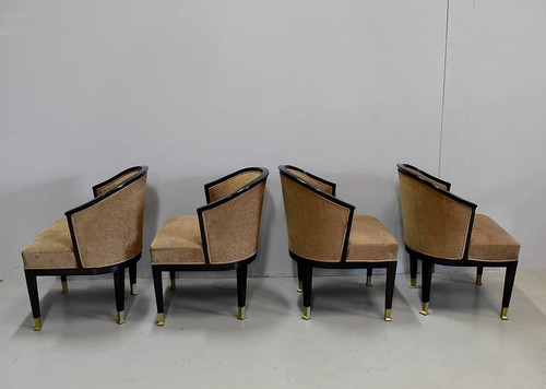 Suite of 4 Art Deco armchairs - 20th century