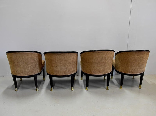 Suite of 4 Art Deco armchairs - 20th century