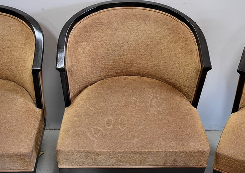 Suite of 4 Art Deco armchairs - 20th century