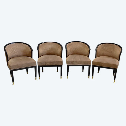 Suite of 4 Art Deco armchairs - 20th century