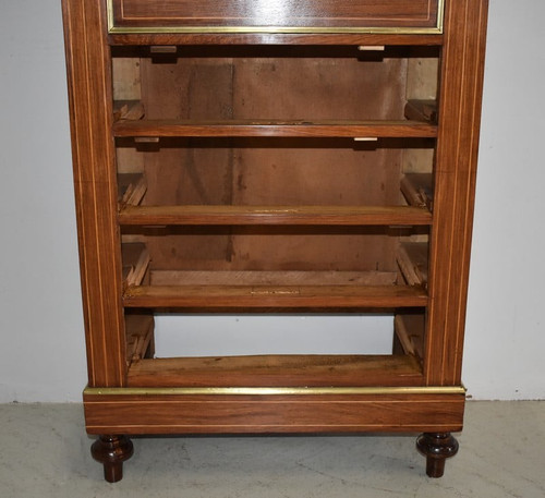 Marquetry secretary in the Charles X style - 19th century