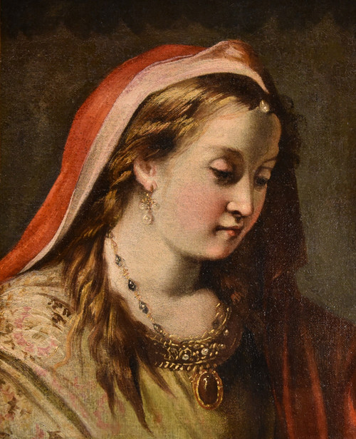 Gaspare Diziani (belluno 1689 - Venice 1767)  Portrait Of A Young Princess (salome?)