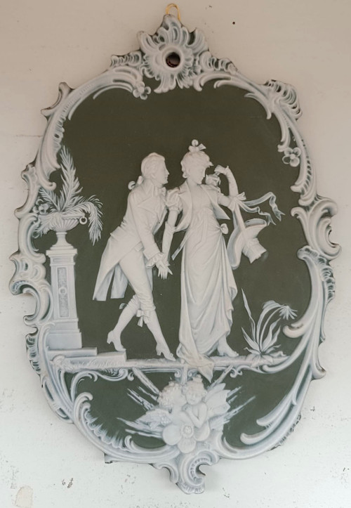 A pair of Wedgwood-style porcelain plates