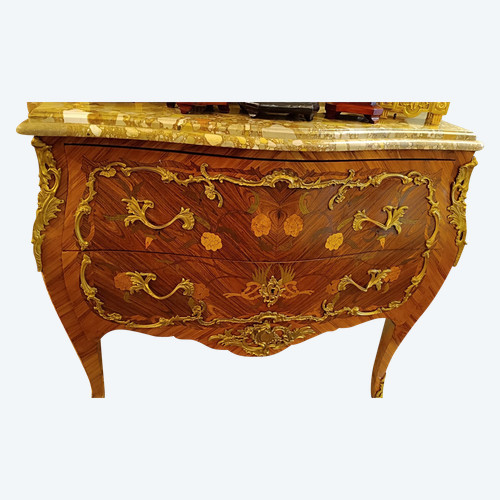 A Louis XV chest of drawers, early 21st century