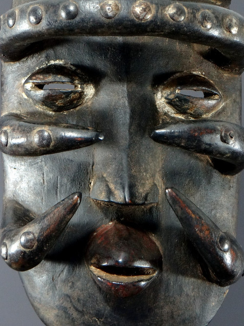 Ouest De La Côte D'ivoire, Peuple Bété, Première Moitié Du XXème Siècle, Superb Wooden Mask.