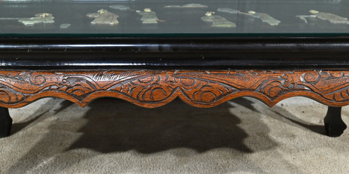 Table de Salon en Bois Laqué, Chine – 1950