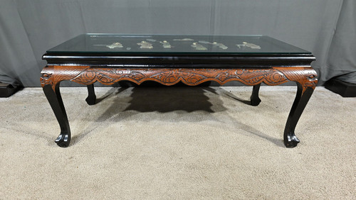 Table de Salon en Bois Laqué, Chine – 1950