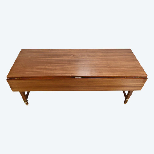 Important Shuttered Table in Sapelli Mahogany, Directoire style – 1970