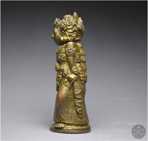 Indonesia, Bali, 16th - 17th century, Anthropomorphic kriss handle in copper alloy