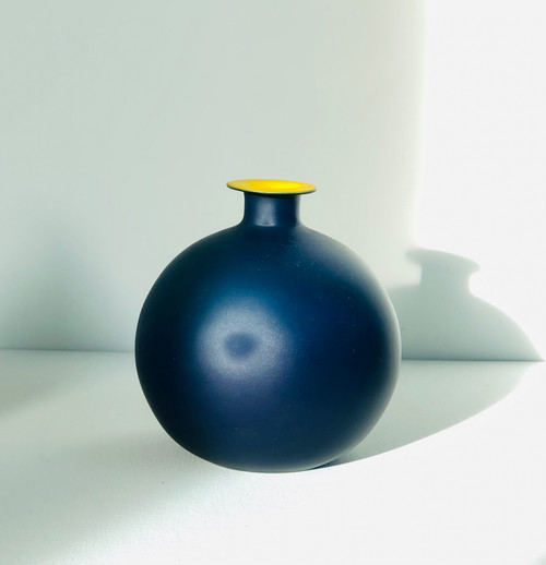 Murano glass vases in the style of Carlo Moretti, Italy 1970s