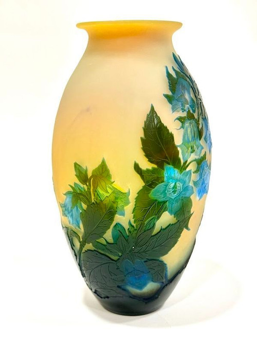 Emile Gallé Vase “Aux Gentianes”