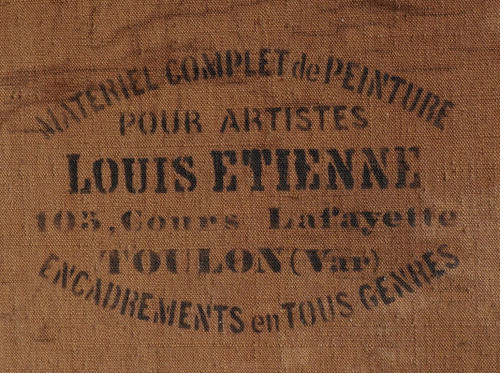 Camille Adolphe LAURENS, Scena cinese: due bambini con un vecchio fumatore di oppio