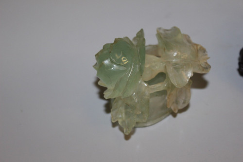 Vaso Coperto Di Fluorite Con Decorazioni Floreali, Asia