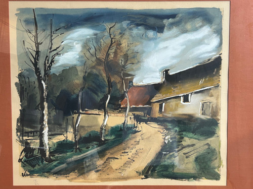 Maurice De Vlaminck (1876-1958) Collotype And Pochoir - publisher Guy Spitzer - lithograph