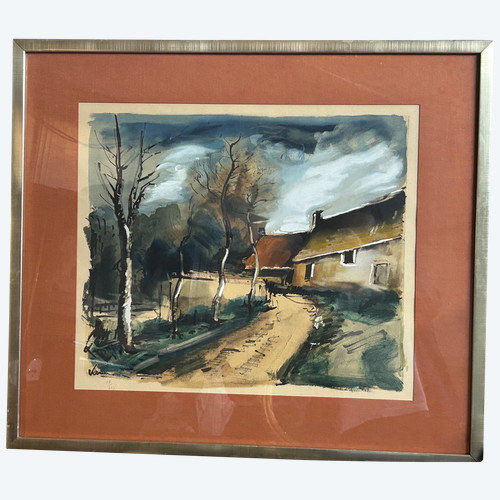 Maurice De Vlaminck (1876-1958) Collotype And Pochoir - publisher Guy Spitzer - lithograph