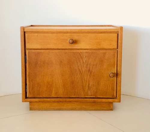 Oak bedside tables (x2); Italy 60s