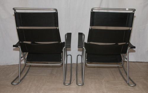 Pair of Marcel Breuer rocking chairs 1950