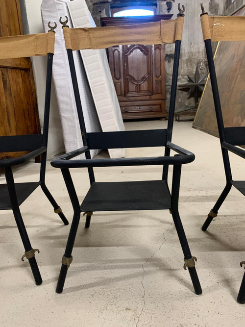 Lot de 4 chaises conçue par Elisabeth Garouste et Mattia Bonetti Edition galerie Avant Scène