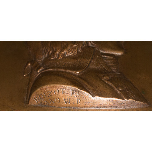 Bronze Medallion Of General Bonaparte Boizot 19th Century