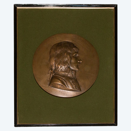 Bronze Medallion Of General Bonaparte Boizot 19th Century