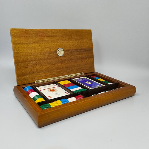 1970s Original Gorgeous Playing Cards Box by Piero Fornasetti in Excellent condition. Made in Italy