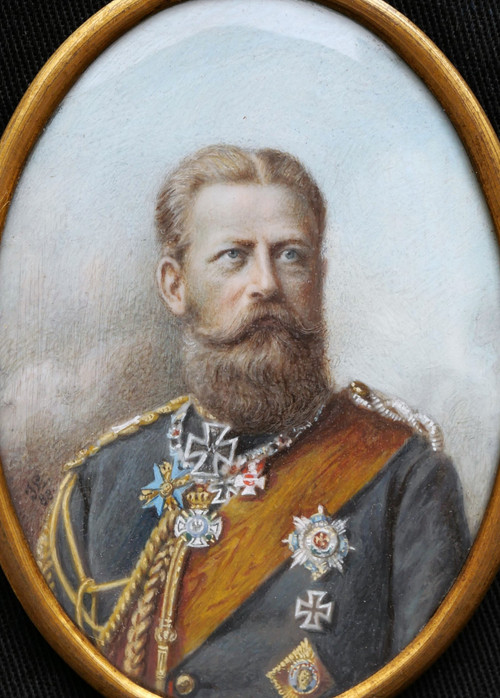 FRENCH or GERMAN School in 1888, Portrait of Frederick III of Prussia