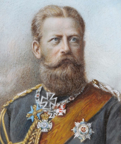 FRENCH or GERMAN School in 1888, Portrait of Frederick III of Prussia