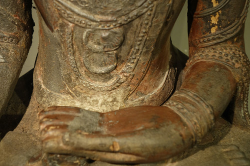 Buddha In Lacquered Wood, Shan States, Burma, Partly 18th C.