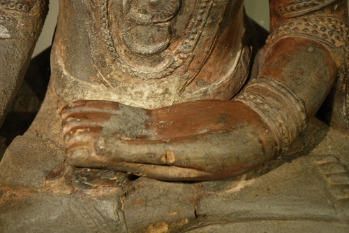 Buddha In Lacquered Wood, Shan States, Burma, Partly 18th C.