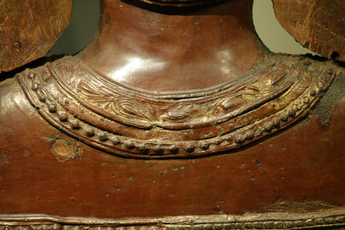 Buddha In Lacquered Wood, Shan States, Burma, Partly 18th C.