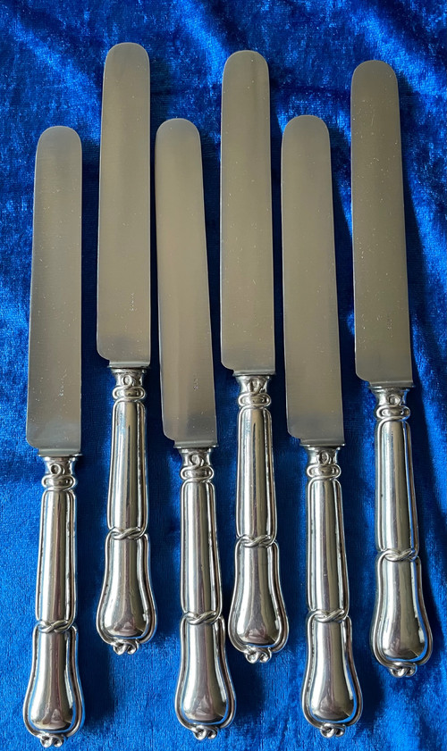 6 Gordian knot table knives.