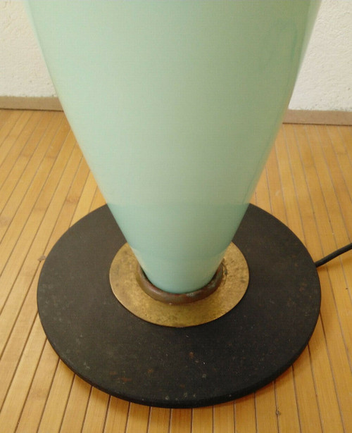 Murano glass pedestal table lamp