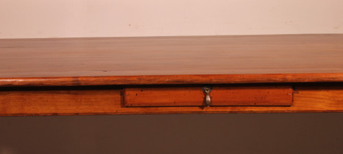 Large 19th Century Cherry Wood Refectory Table