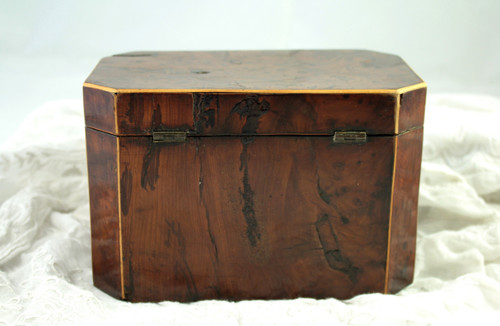 19th century mahogany burr veneer box