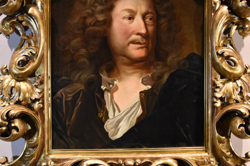 Portrait Du Peintre Charles De La Fosse, Hyacinthe Rigaud (Perpignan 1659 - Paris 1743)