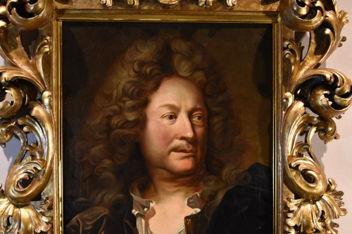 Portrait Du Peintre Charles De La Fosse, Hyacinthe Rigaud (Perpignan 1659 - Paris 1743)