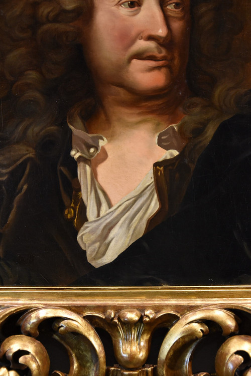 Portrait Du Peintre Charles De La Fosse, Hyacinthe Rigaud (Perpignan 1659 - Paris 1743)