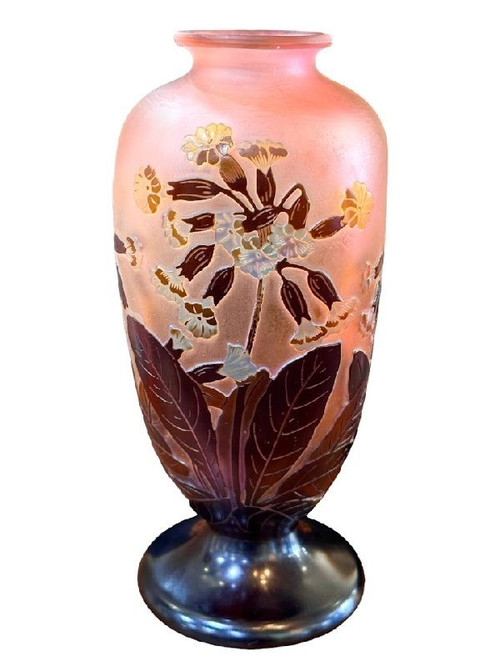 Emile Gallé "Aux Primevères Officinales" vase