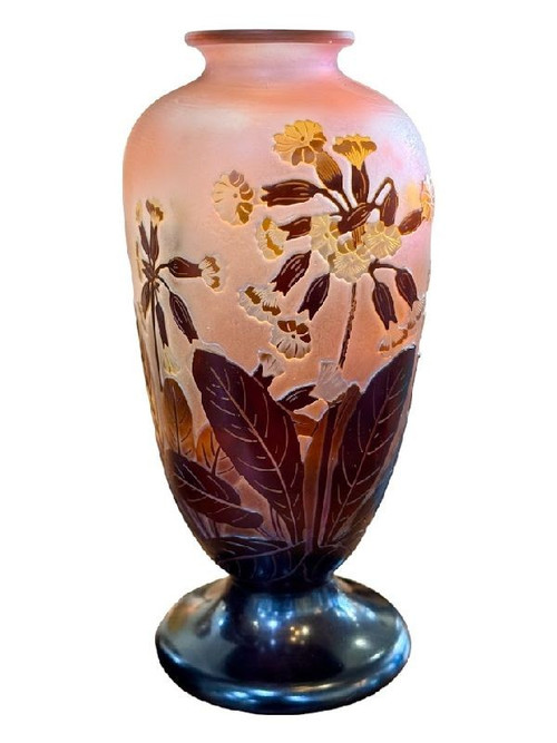 Emile Gallé "Aux Primevères Officinales" vase