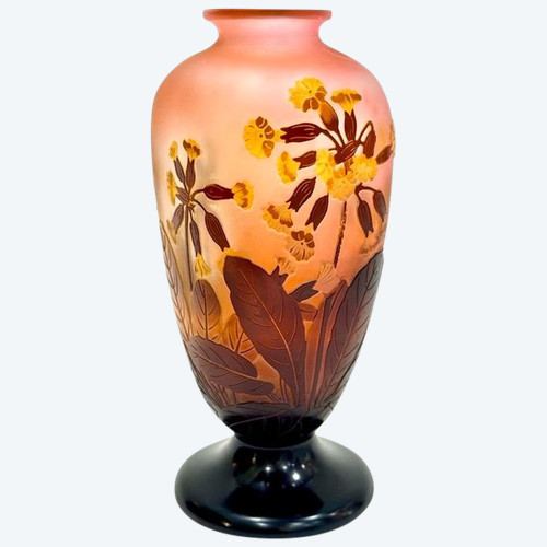 Emile Gallé "Aux Primevères Officinales" vase