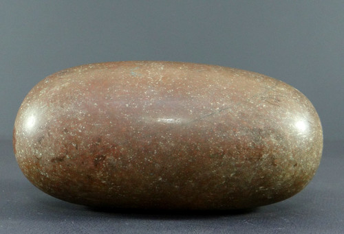 Inde, Début Du XXème Siècle, Pierre Brune De Shiva Lingam De Forme Ovale, Parfaitement Polie.