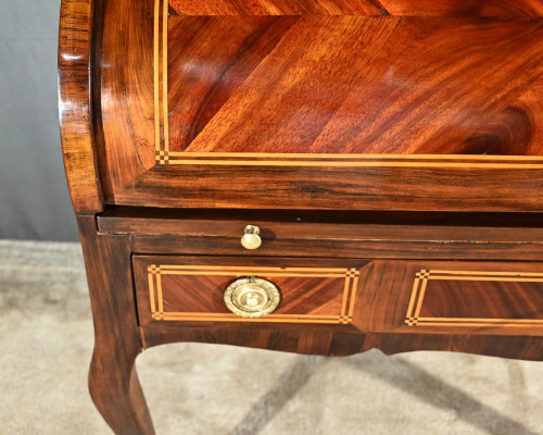 Mahogany and Rosewood Cylinder Desk, Louis XV period - 1st Part 18th century