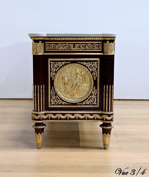 Commode d’Apparat « Marie-Antoinette » en Acajou, d’après G.Benneman et J.Stöckel – Début XXe