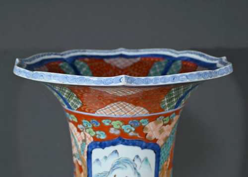 Wichtige Arita-Vase, Meiji-Zeit, Japan - Ende 19.